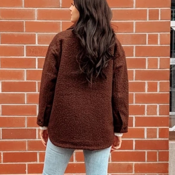 NWT! - C’est Moi | Button Down Bouclé Coat - Picture 3 of 8